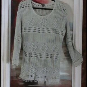 Hannah,NEW, Tan Top, Large,Beautiful